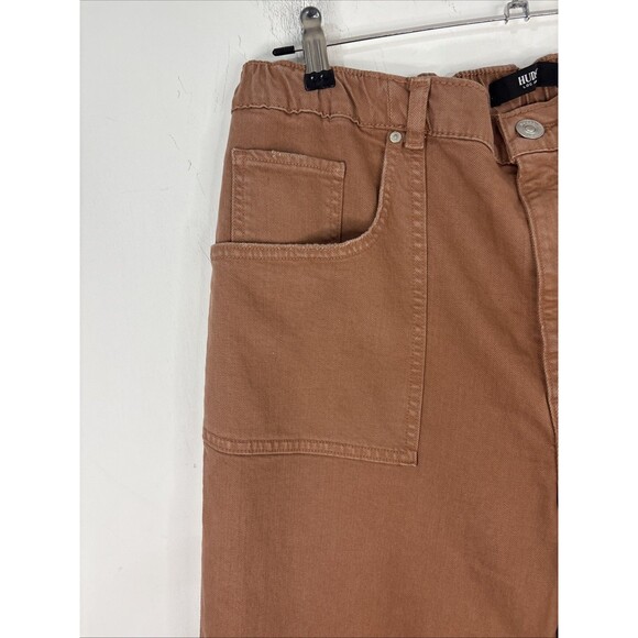 Hudson Women’s Remi High-Rise Elastic Waist Straight Ankle Jean Bronzed Talla 34 - Picture 2 of 12